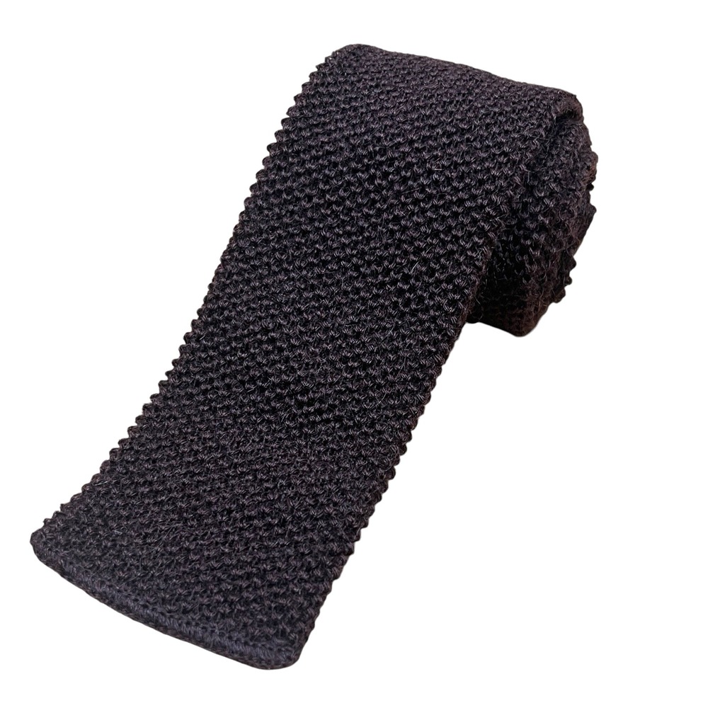 Rooster Roosternit Vintage Square Mohair Wool Knit Necktie Ivy Style